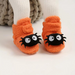Children's Halloween slippers with fleece lining – pumpkin and spider design | kids