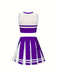 Children's cheerleader costume – complete set with pompoms, breathable | fancy dress