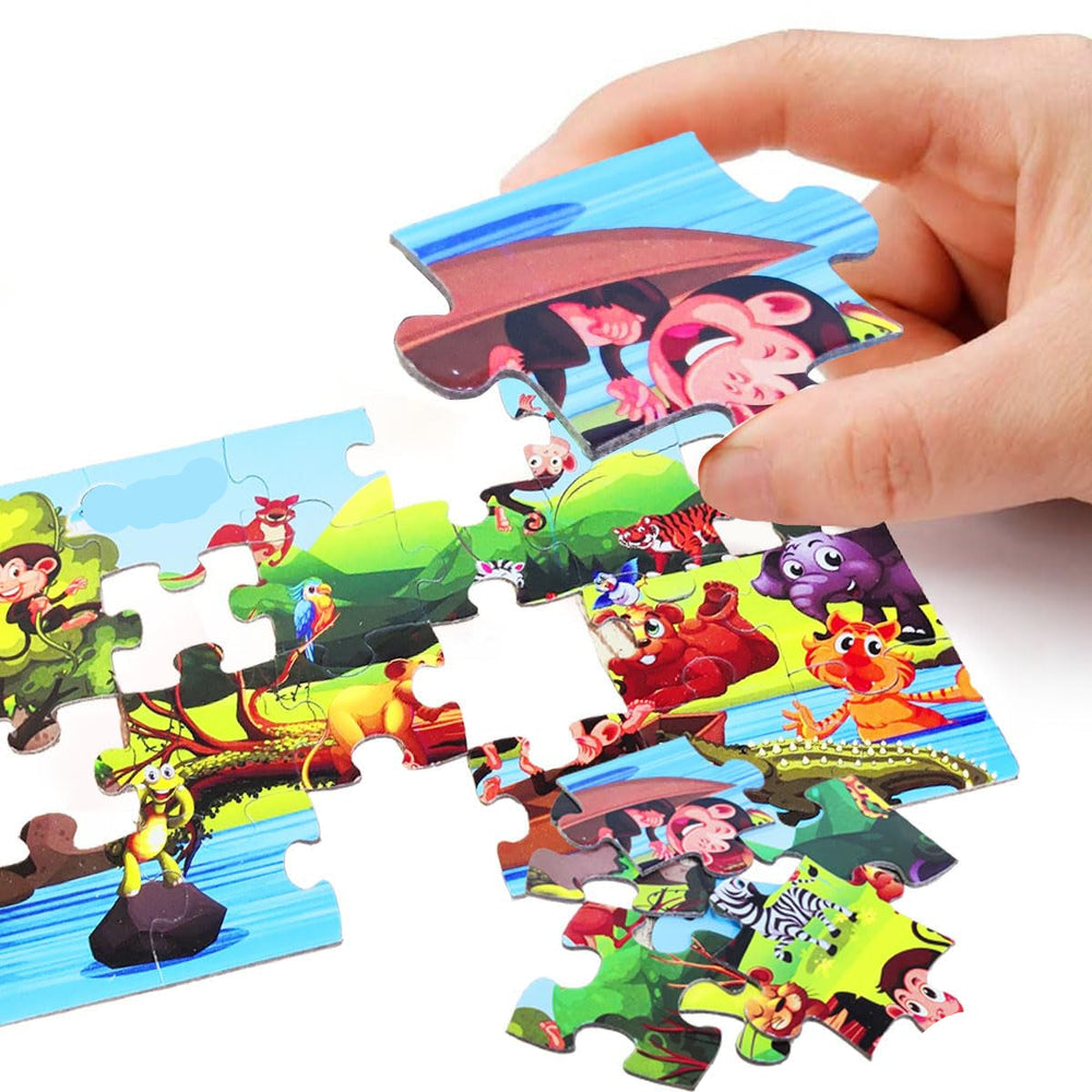 Wild animals jigsaw puzzle – 24 pieces, educational toy | Ages 3+
