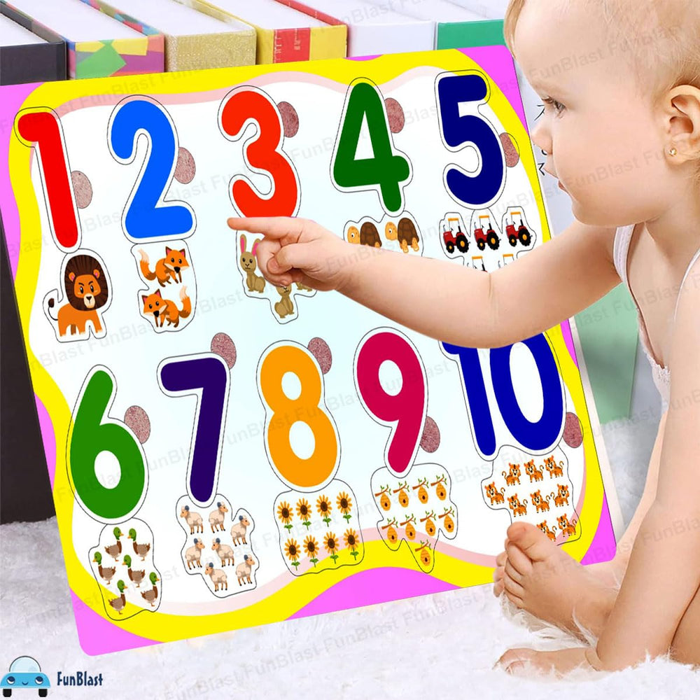 Wooden puzzle set helps kids learn letters and shapes – 6-in-1, educational | Ages 3+