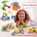 Construction set with tools and storage box – boosts creativity and motor skills | ages 3+