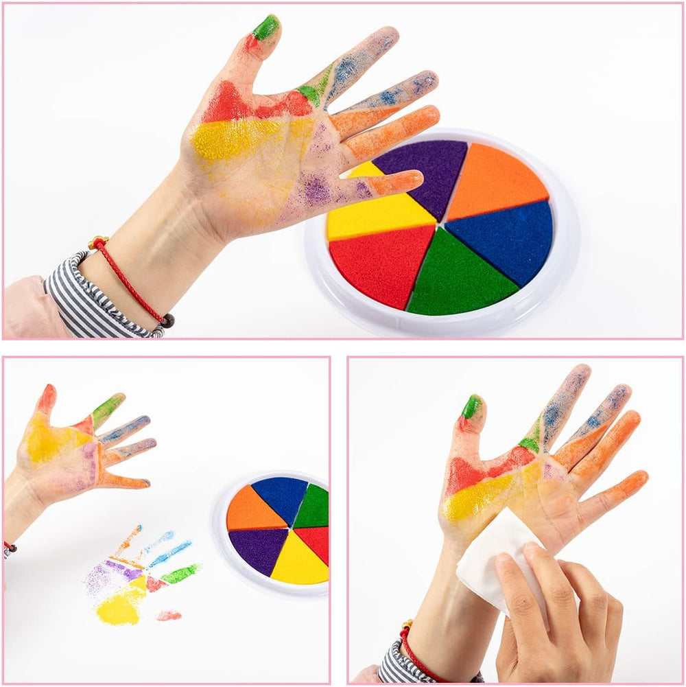 Washable finger paint set stimulates creativity – safe, reusable, educational | kids