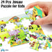 Animal puzzle with 30 wooden pieces – educational and durable design | for children from 3 years