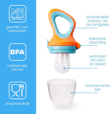 Safe baby fruit feeder pacifier for first tastes – soothes teething, BPA-free | for weaning babies