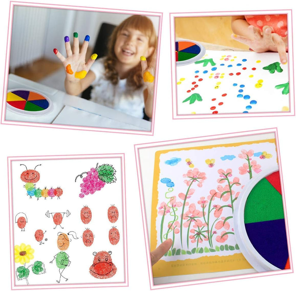 Washable finger paint set stimulates creativity – safe, reusable, educational | kids