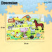 Animal puzzle with 30 wooden pieces – educational and durable design | for children from 3 years