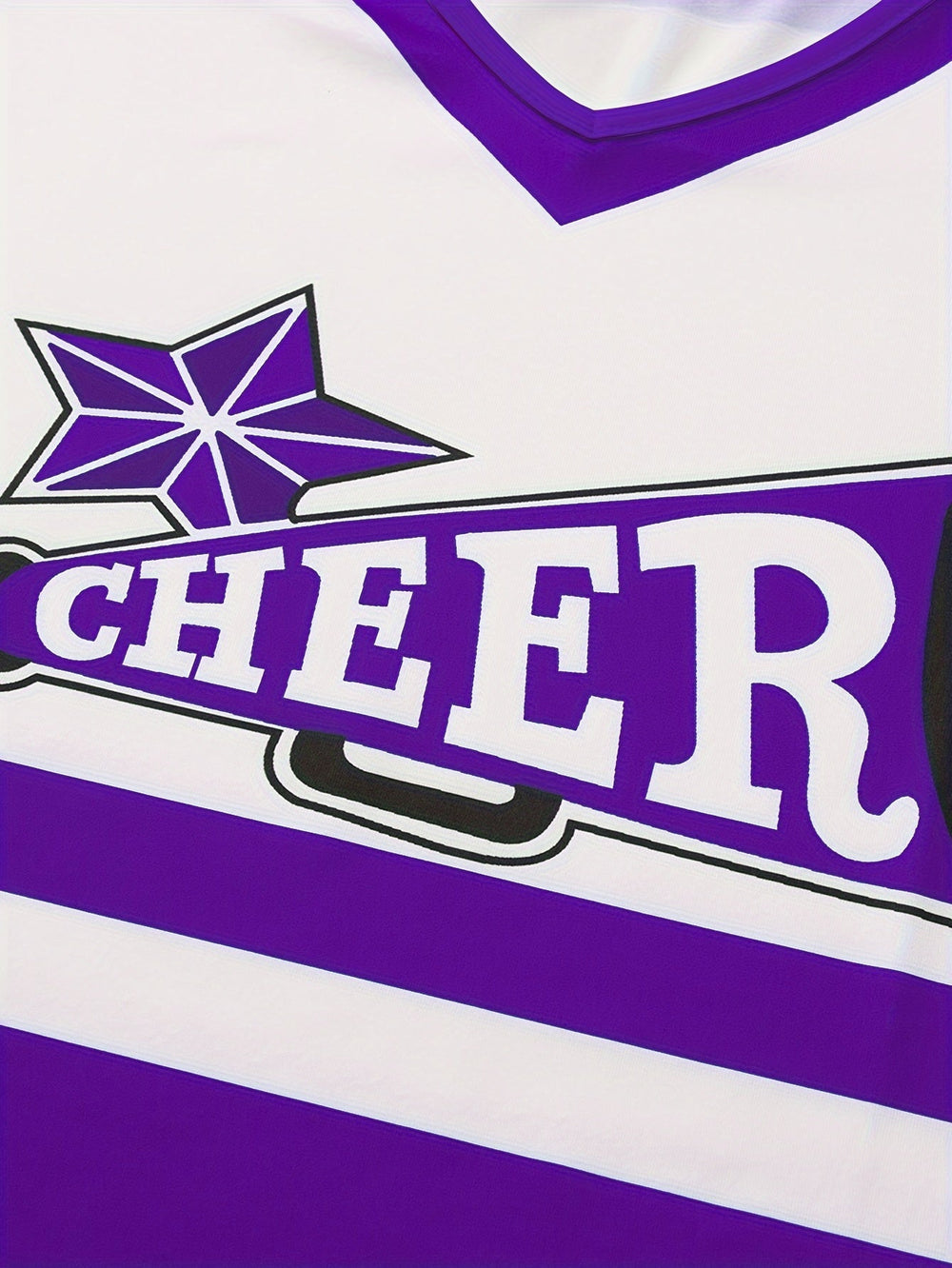 Children's cheerleader costume – complete set with pompoms, breathable | fancy dress