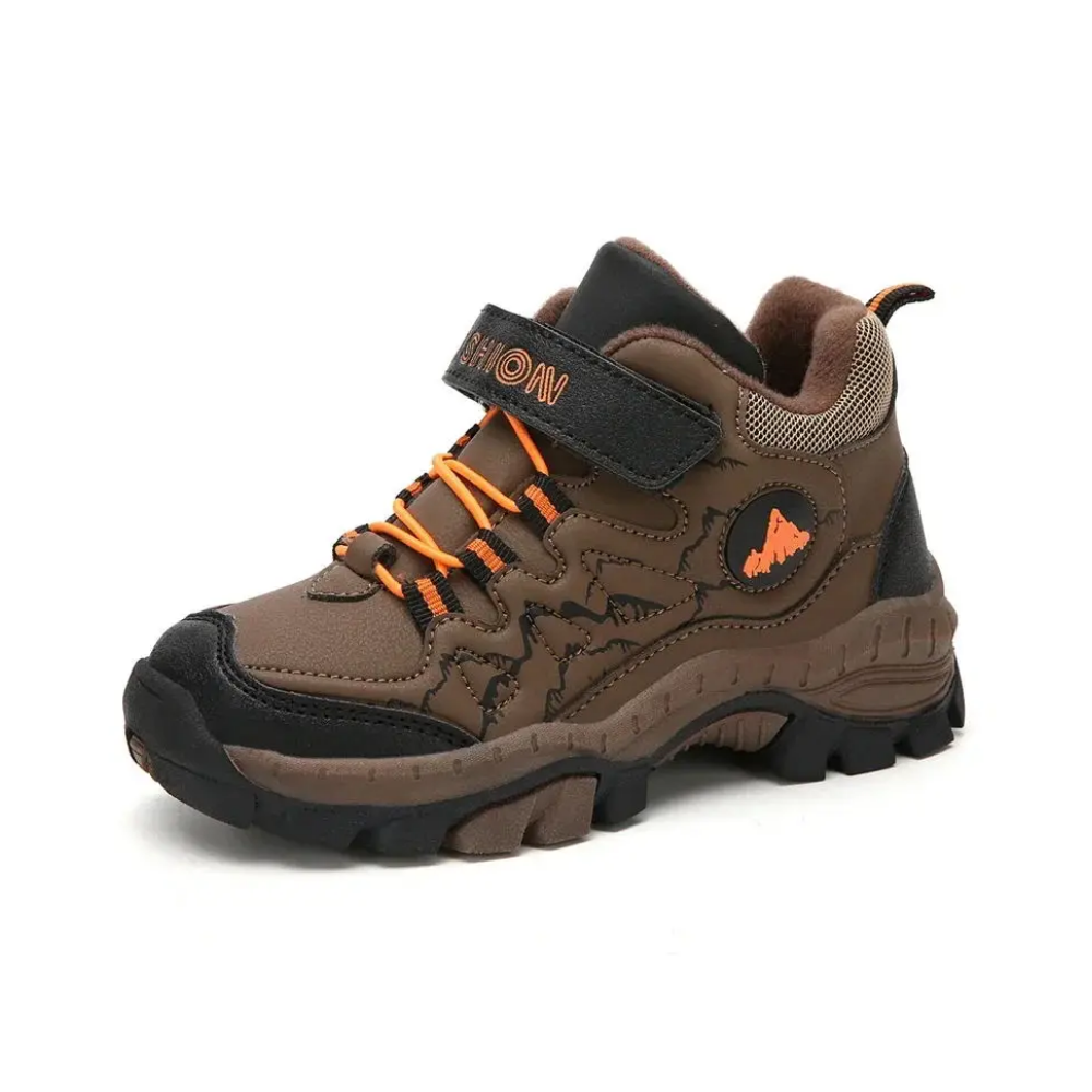 Kids' walking shoes waterproof leather – warm lining, non-slip sole | winter shoes