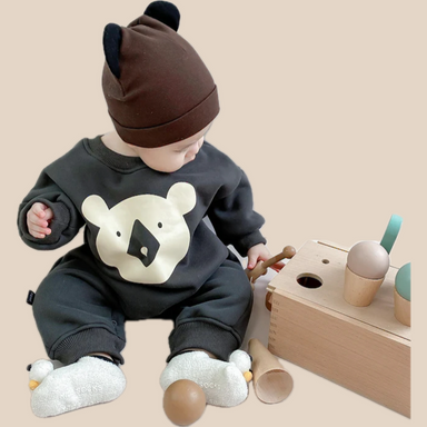 Babygrow with koala print – soft cotton, easy poppers | for babies