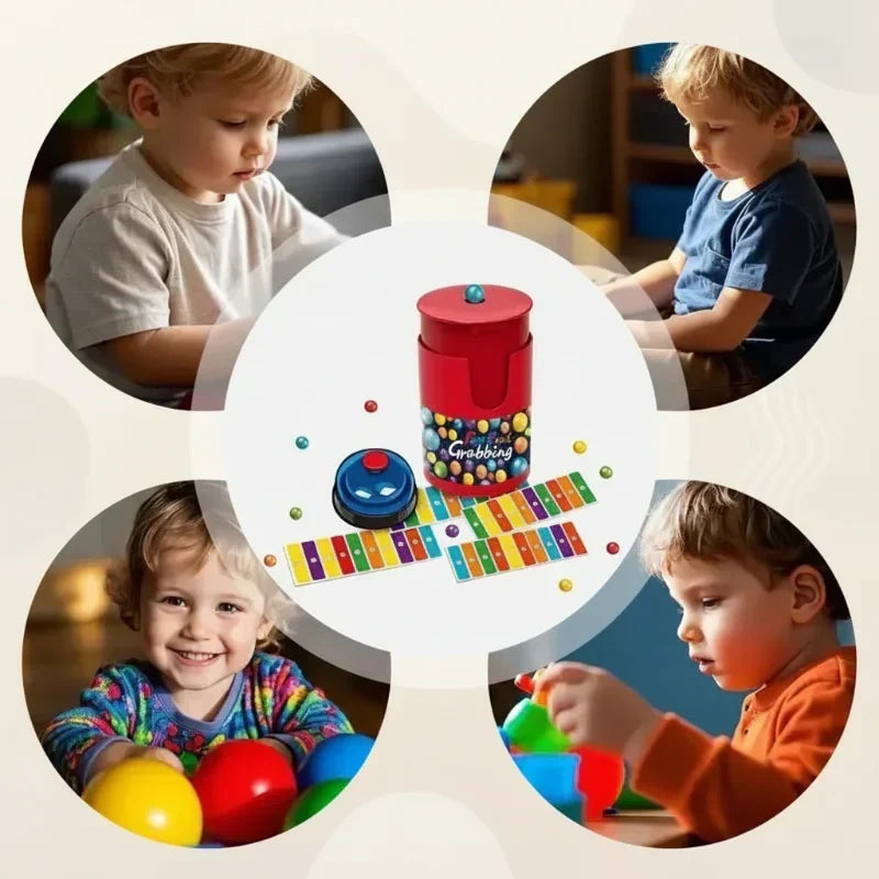 Colour reaction game for fast reflexes – grab, press, no batteries | family game