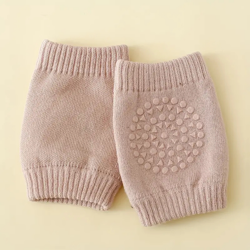 Baby knee pads with non-slip grip – soft cotton, set of 3 | crawling babies
