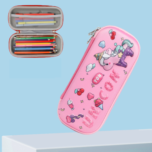 3D pencil case with space design – spacious storage, durable, lightweight | for school