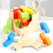 Wooden 3D puzzle for kids – durable, educational, compact | brain teaser
