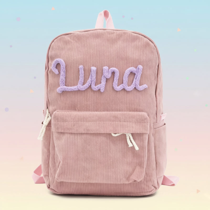Personalised kids' backpack with name – adjustable straps, compact design | nursery bag