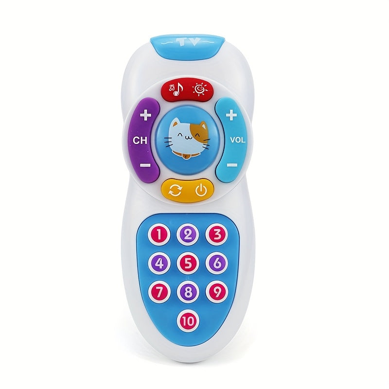 Musical remote control toy with light and sound – numbers, colours, motor skills | from 18 months