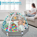 Baby play mat with 6 toys – 8-in-1 design, soft & washable | 0+ months
