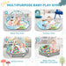 Baby play mat with 6 toys – 8-in-1 design, soft & washable | 0+ months