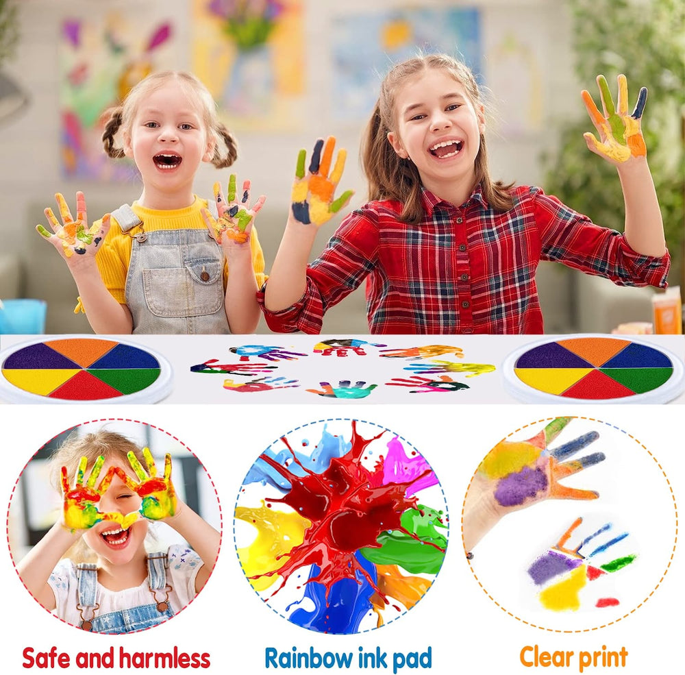 Washable finger paint set stimulates creativity – safe, reusable, educational | kids