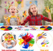 Washable finger paint set stimulates creativity – safe, reusable, educational | kids