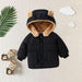 Warm winter coat with cosy teddy lining – hooded design, easy zip | baby & toddler