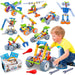 Construction set with tools and storage box – boosts creativity and motor skills | ages 3+