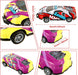 Stunt car set with automatic flip action – no batteries, 8 racers | kids