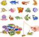 Wooden fishing game boosts fine motor skills – colourful sea animals | educational toy