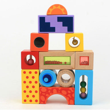 Wooden stacking blocks develop motor skills – durable, educational | ages 1+