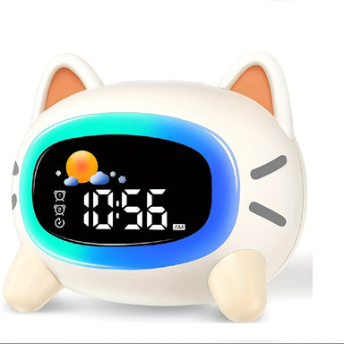 Digital sleep trainer alarm clock with white noise – colour-coded cues, dimmable night light | kids