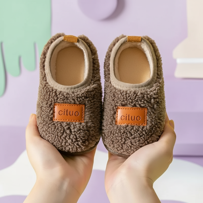 Children's slippers with non-slip sole – soft lining, warm and flexible | toddler slippers