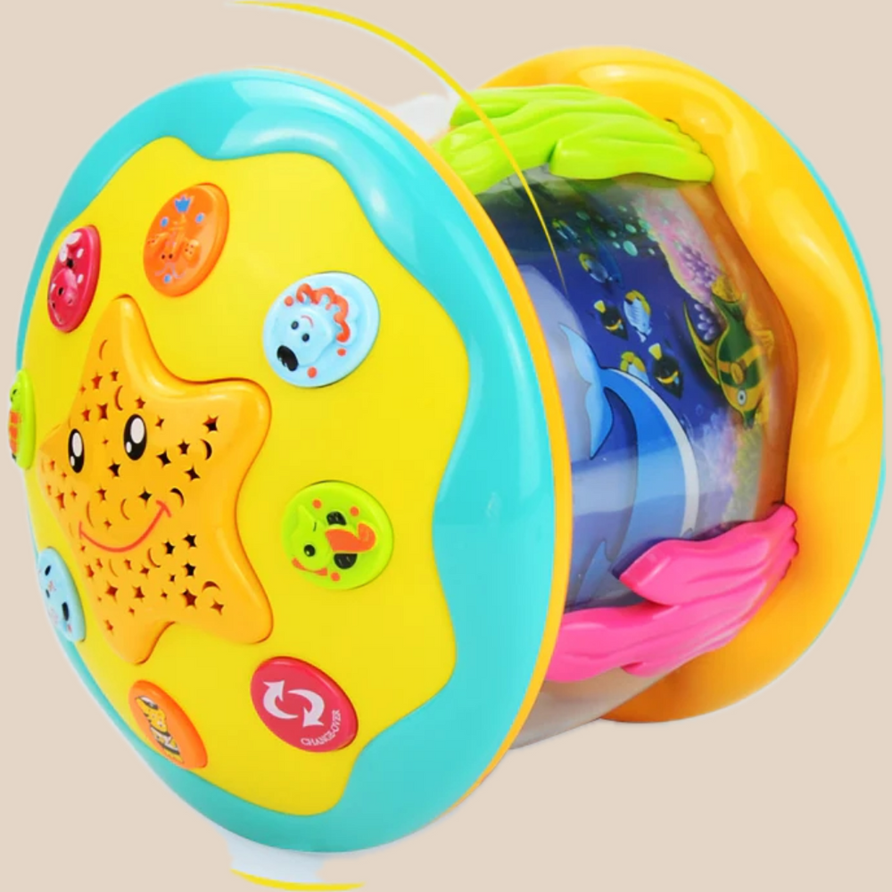 Tummy time projector with ocean light and sound – calming, sensory, portable | baby toy