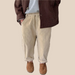 Boys' ribbed trousers with elastic waist – soft, breathable, easy to wear | kids' bottoms