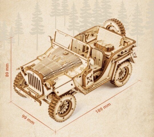 Wooden vehicle building set – educational 3D puzzle, durable wood | kids 6+
