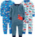 Baby pyjama set – soft cotton, footless design | 3-pack
