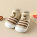 Toddler sneakers with flexible sole – lightweight, breathable, cute bear design | First walkers
