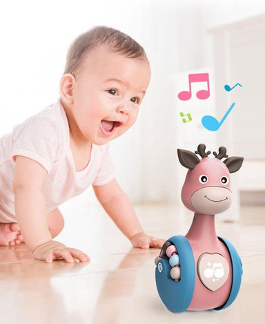 Tumbling toy rolls and plays sounds – self-rights, boosts motor skills | for babies