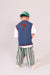 Kids' gilet with baseball-style design – soft cotton, button fastening | boys & girls