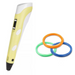 3D pen with adjustable speed and temperature – PLA and ABS filament | kids and adults