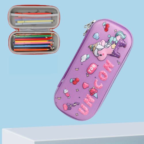 3D pencil case with space design – spacious storage, durable, lightweight | for school