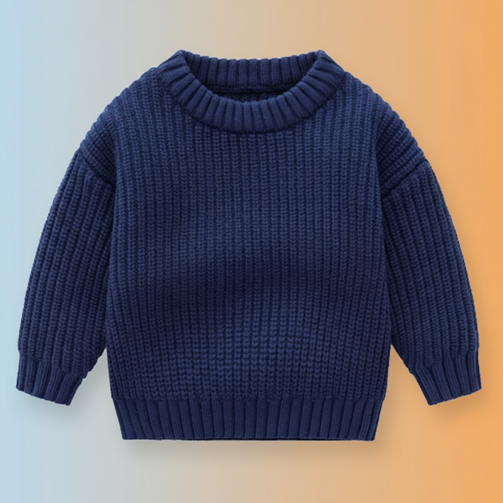 Knitted jumper for warmth and comfort – soft, easy to put on | baby & toddler