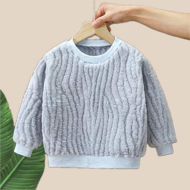Girls' plush jumper with soft inner lining – warm, breathable, machine washable | kids jumper