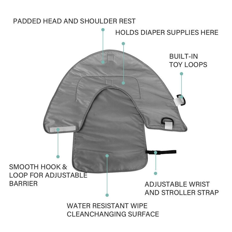 Foldable changing mat for on the go – waterproof, lightweight and hygienic | for babies