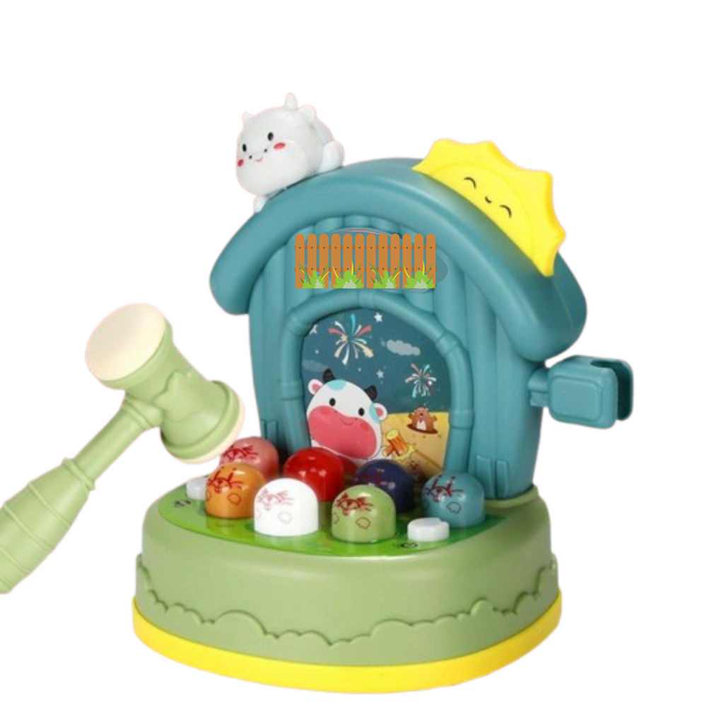 Whack-a-mole game with light and sound – interactive, educational, multiple modes | ages 2+