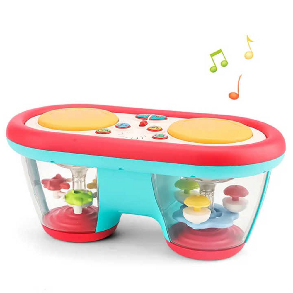 Baby musical drum with light and sound – motor skills, play | activity toy