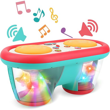 Baby musical drum with light and sound – motor skills, play | activity toy