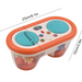Baby musical drum with light and sound – motor skills, play | activity toy