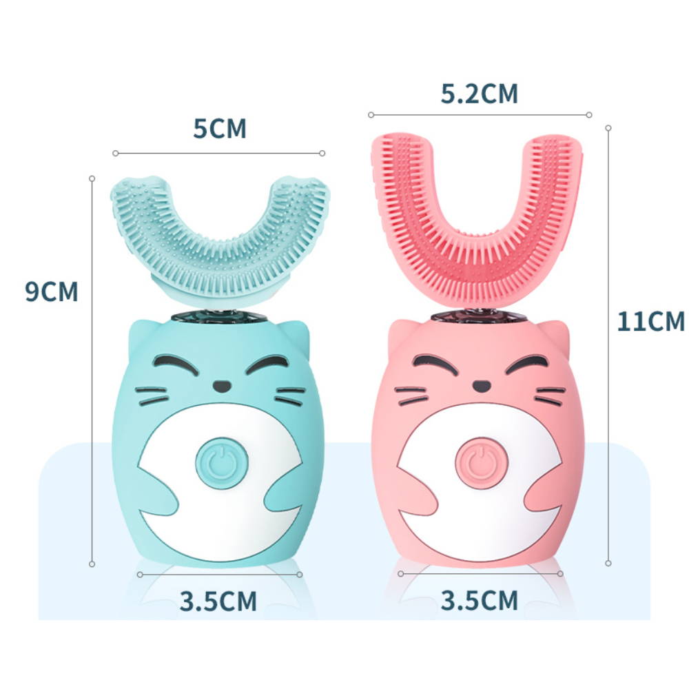 Electric toothbrush with soft sonic cleaning – adjustable modes, USB rechargeable | for kids