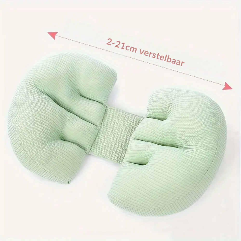 Pregnancy pillow with ergonomic support – adjustable width, extra cushion | maternity