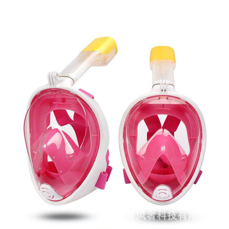Kids' snorkel mask with 180° view and dry top – comfortable, leak-proof | Full-face design
