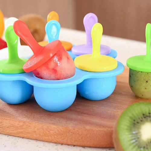Silicone ice lolly maker – 7 shapes, dishwasher safe | kids
